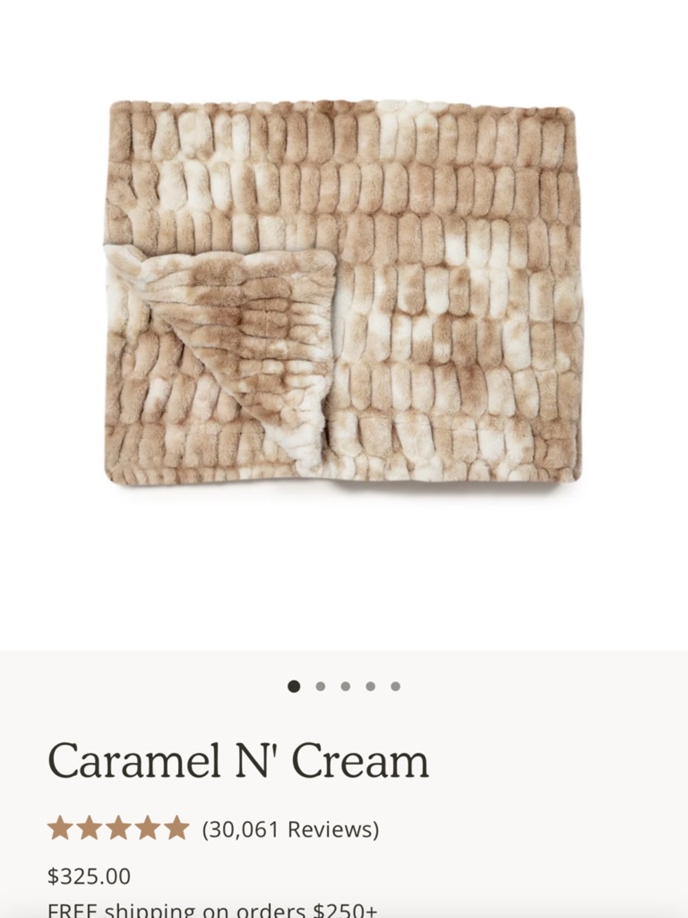 Caramel N' Cream Lola Blanket